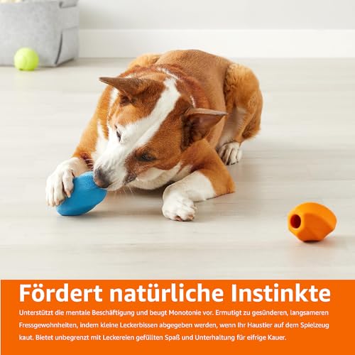 Basics Kauspielzeug für Hunde mit Leckerli-Spender, 2 stück, Größe M, Mehrfarbig
