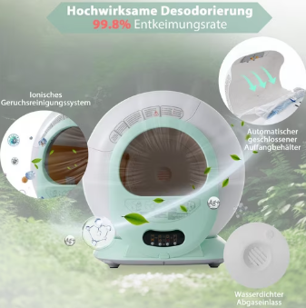 Katzentoilette Selbstreinigende Katzenklo Automatisch, Geruchsbeseitigung